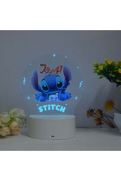 ILUMISHOP LED night light, Stitch, 16 colors, ambient light, USB or 3AA power supply