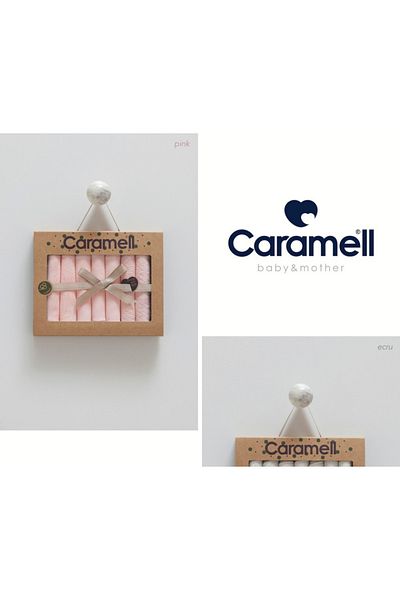 Caramell My Baby Kumsal 100% Cotton 7-Pack Baby Mouth Wipes New Season Soft Mimi Lace Pink 1894