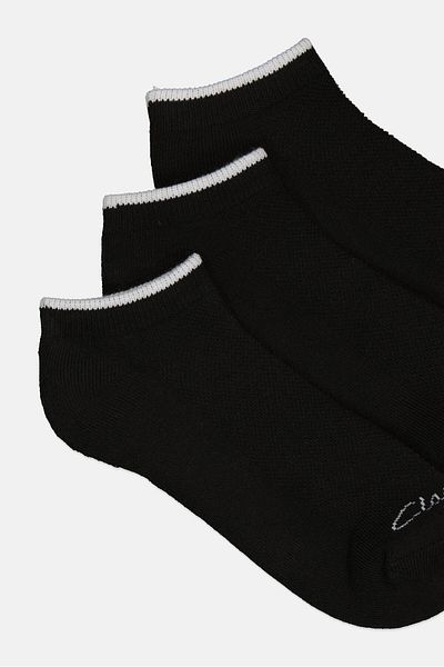 CLARKS Women 6 Pairs Brand Logo Chaussettes Socks, Black