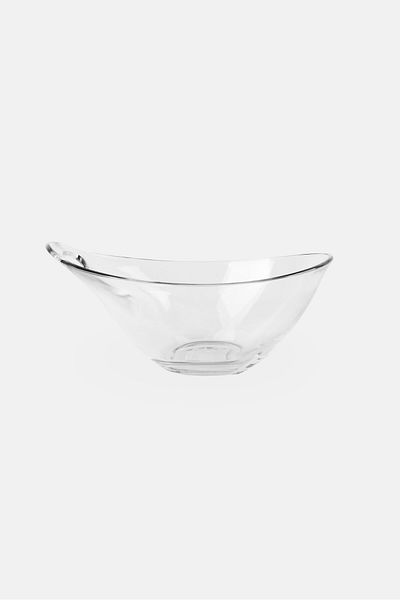 Maser Glass Bowl, Transparent