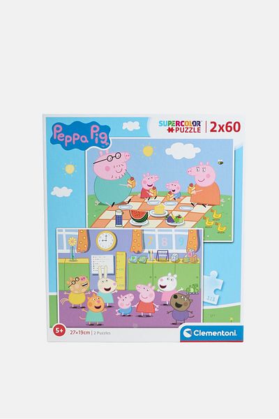 CLEMENTONI Peppa Pig Supercolor Puzzle 60 Pieces