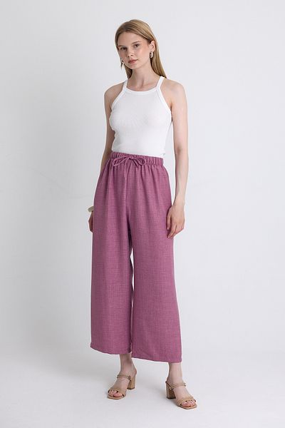 Rays Rose Waist Elastic Cotton Knitted Trousers 8045A