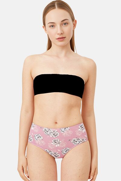 Kathy Ireland Women 5 Pcs Allover Print Briefs, Multicolor
