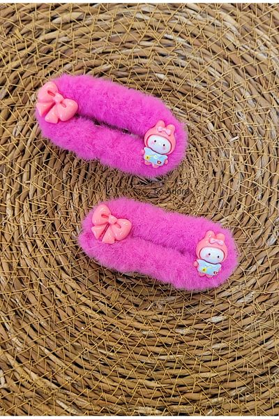 LO ADORO 2 Pieces Plush Fence Fence Buckle Girl Child