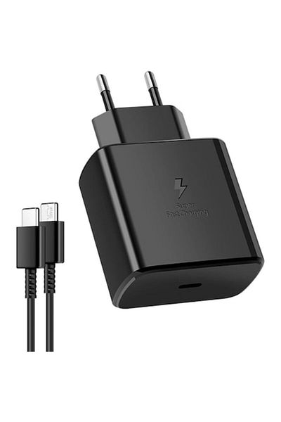 Zherqon Adaptor priza USB Type-C 45W, Super Fast Charge, incarcare rapida, cablu de date inclus, compatibil