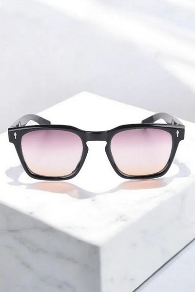 MACERATİ Swank Unisex Black Smoked Sunglasses