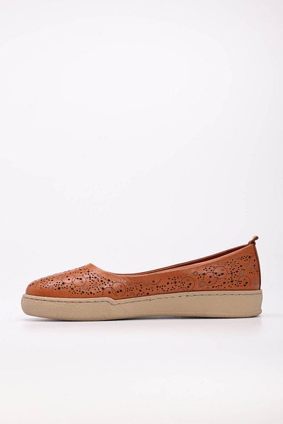FAST STEP Genuine Leather Women's Ballerina Shoes 657Za3331