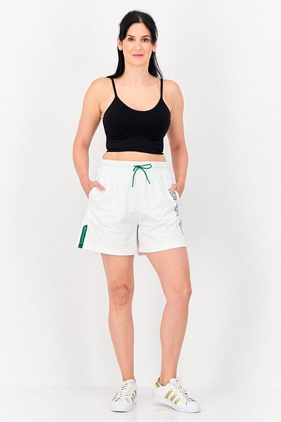 Giordano Women Sportswear Fit Drawstring Outdoor Shorts, White
