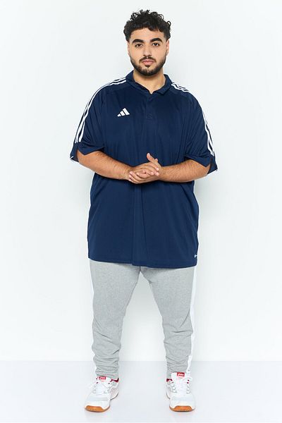 adidas Men Sportswear Fit Brand Logo Polo Shirt, Navy Blue
