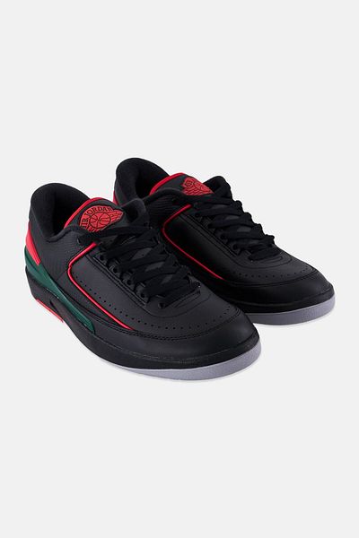 Nike Men 2 Retro Low Lace Up Shoes, Black