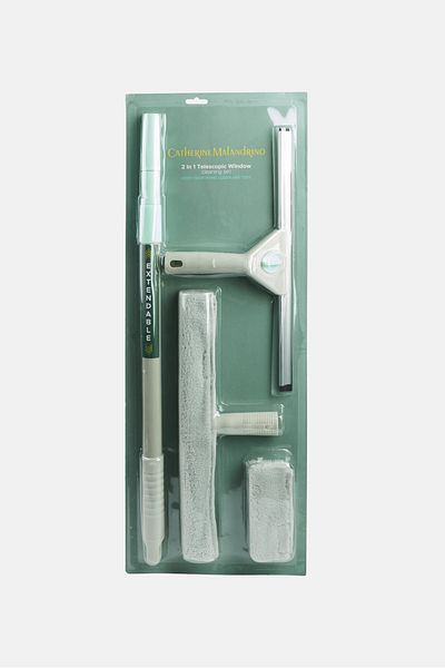 Catherine Malandrino 2 In 1 Telescopic Window Cleaning Set, Multicolor