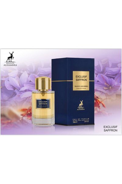 Maison Alhambra Exclusive Saffron Eau de Parfum Unisex, 100 ml, Eau de Parfum, 100 ml
