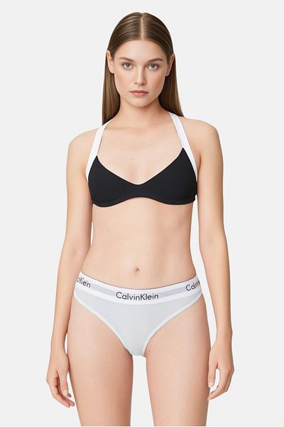 Calvin Klein Women Brand Logo Bikini Bottom, Turquoise