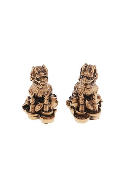 BLA BLA FOAM Set 2 Figurine Chi Lin aramii din rasina 5.8 cm