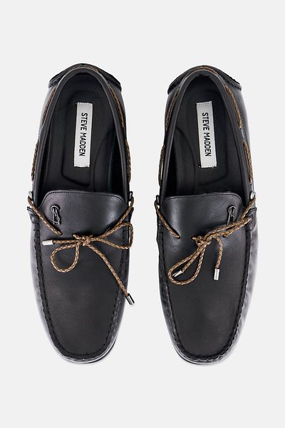 Steve Madden Men Farley Slip On Loafers, Black