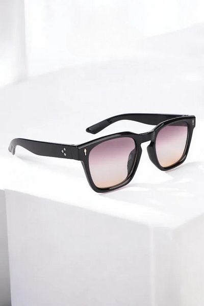 MACERATİ Swank Unisex Black Smoked Sunglasses