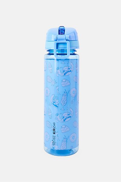 Disney Plastic Stitch Cutie Pie Water Bottle 750 Ml, Blue