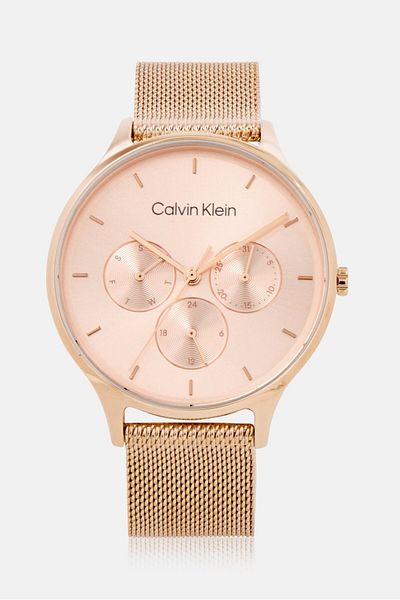 Calvin Klein Women 25200102 Stainless Steel Analog Watch 38 mm, Rose Gold