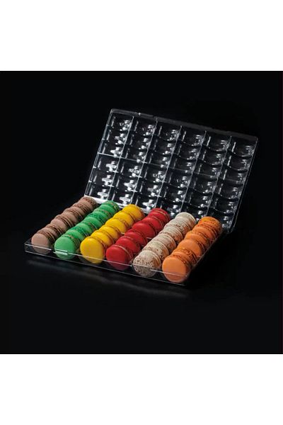 Pavoni Macaron display tray, 200 pcs, 36 cavities, 295×195 mm