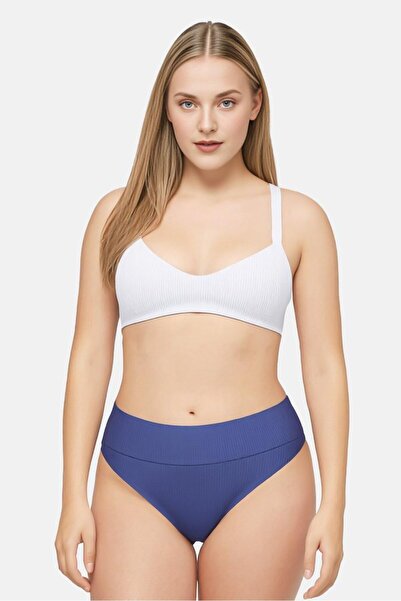 aerie Women Metallic Print Pull On Panty, Teal Blue