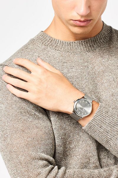 Calvin Klein Men 25200352 Stainless Steel Analog Watch 43mm, Silver
