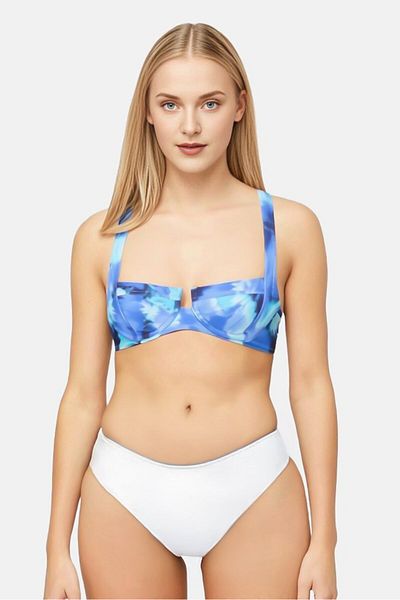 aerie Women Tie Dye Underwired Bikini Tops, Multicolor