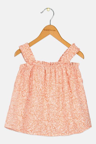 DeFacto Kids Girl Sleeveless Floral Print Top, Multicolor
