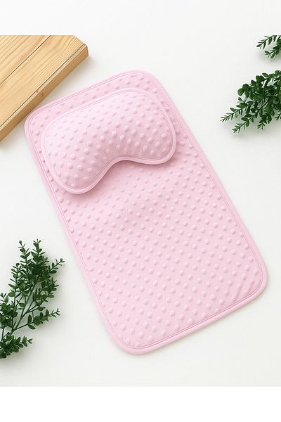 MYZİ STORE Soft Textured Chickpea Embossed Baby Diaper Set (Pillow and Diaper)