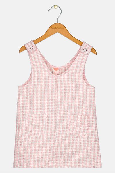 Koton Kids Girl Textured Casual Dress, Multicolor