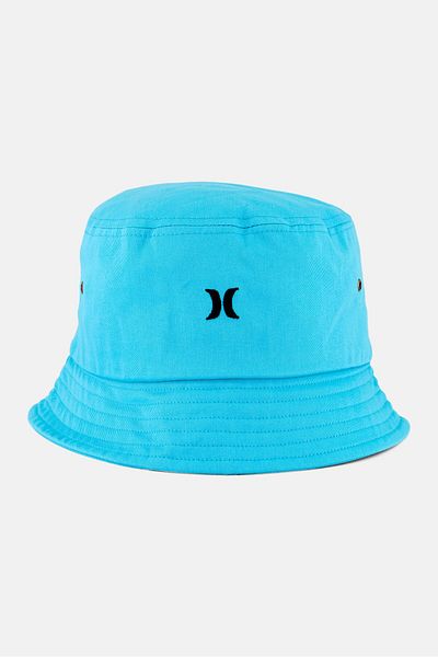 Hurley Men Embroidered Logo Bucket Cap, Turquoise Blue