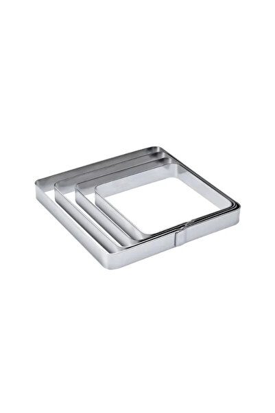 Pavoni Rama patrata pentru tort si prajituri din inox, 120x120x20h mm