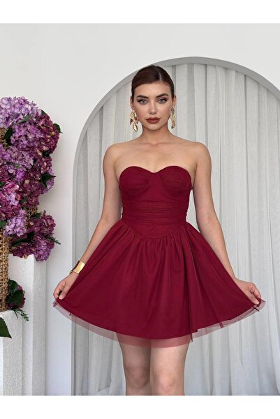 conconmoda Xoxa Straplez Elbise