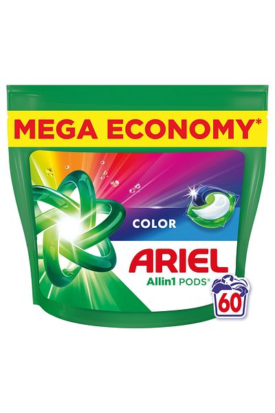 Ariel Color Mountain Spring Color+White Allin1 Laundry Capsules 2x60pcs