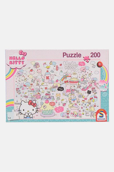 Hello Kitty 200 Pieces World Jigsaw Puzzle, Mint Green Combo