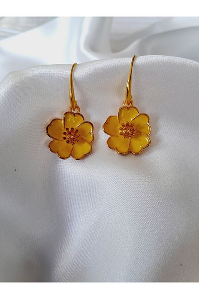 Minnoş Dükkan Flower Design Earrings