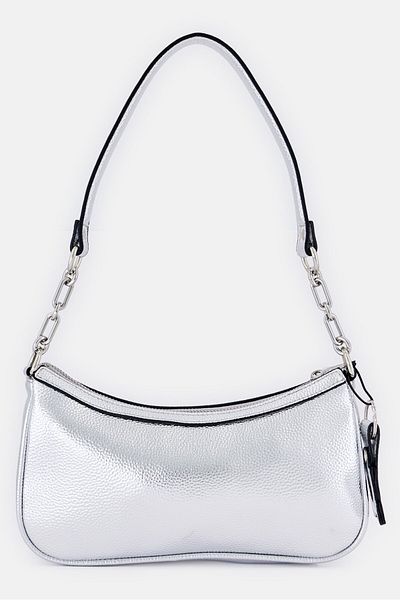 NANETTE LEPORE Women Brand Logo Shoulder Bag, Silver