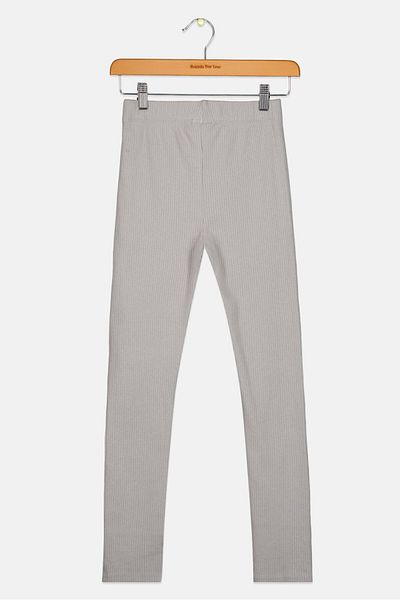 Koton Kids Girl Ribbed Pants, Grey