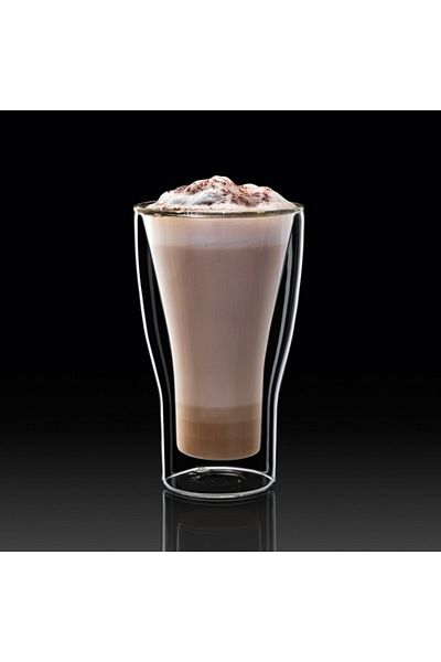Luigi Bormioli Pahar termic cu pereti dubli pentru Latte Macchiato DRINK & DESIGN, 340ml