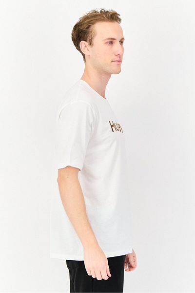 Hurley Men Sportswear Fit Short Sleeves Outdoor T-Shirt, White