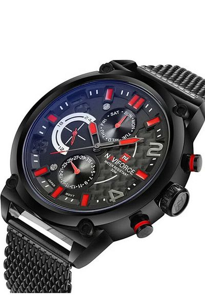 Naviforce Men's Water-Resistant Analog Watch – NF9068S – 24 cm Band – Stylish & Durable Timepiece