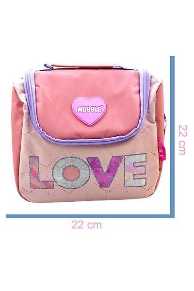 MUGGLE Love Single Compartment Thermos Lunch Box Powder Pink (Mu-5781)
