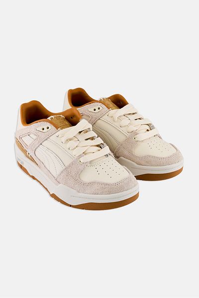 Puma Kids Boy Slipstream Premium Lace Up Outdoor Shoes, Cream