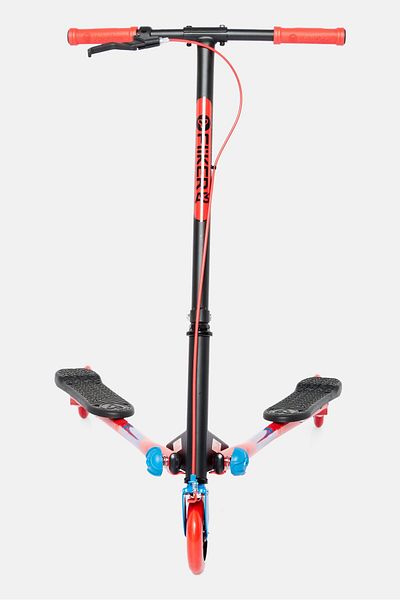 Yvolution Y Fliker Air A3 Scooter 3 Wheels Foldale Wiggle Scooter, Black