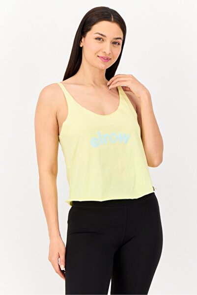 Hurley Women Sportswear Fit Sleeveless Training Tank Top, Yellow