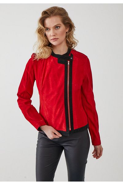 iKiGAi the city Rote Meltem Wildlederjacke für Damen