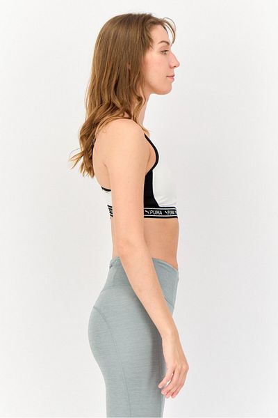 Puma Women Brand Logo Padded Sports Bra, Multicolor