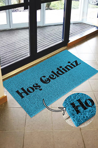 Paspas Yap Welcome Door Mat - Curly Door Mat - Outdoor Door Mat - Home and Workplace Door Mat