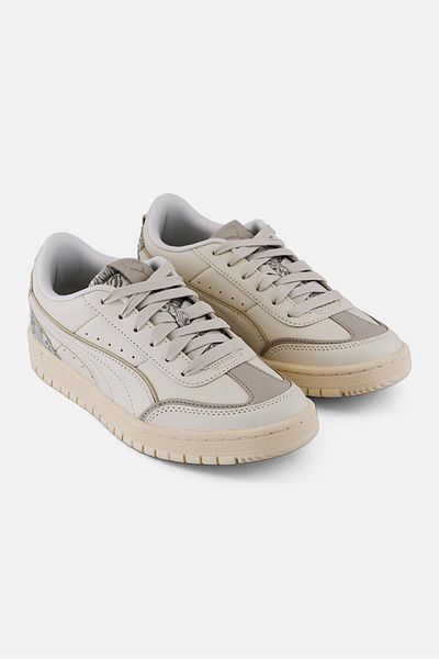 Puma Women Premier Court Paisley Lace Up Outdoor Shoes, Off White