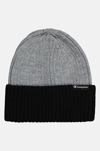 Champion Men Knitted Rib Beanie, Grey
