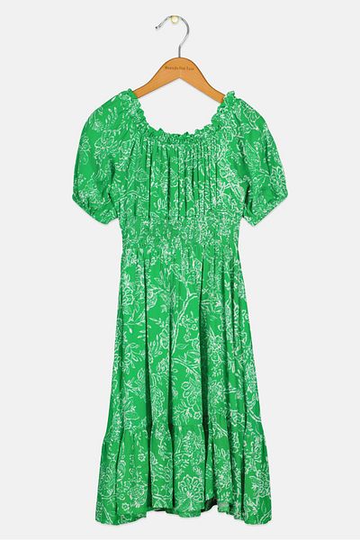 Koton Kids Girl Floral Print Dress, Multicolor